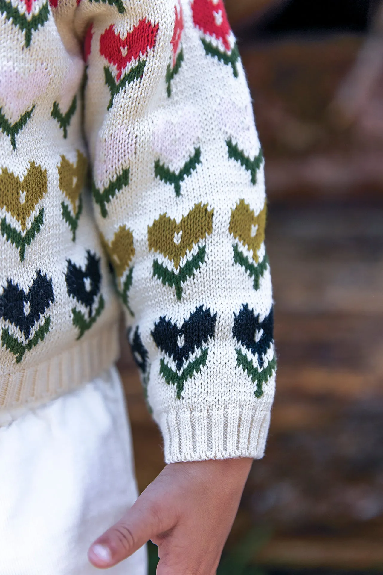 Bonton Maligne Mouton babycardigan ecru bomuld