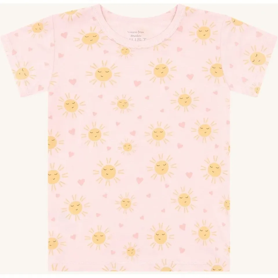 Hust & Claire HCAustin Monkey Sun T-shirt Chalk Pink bambus