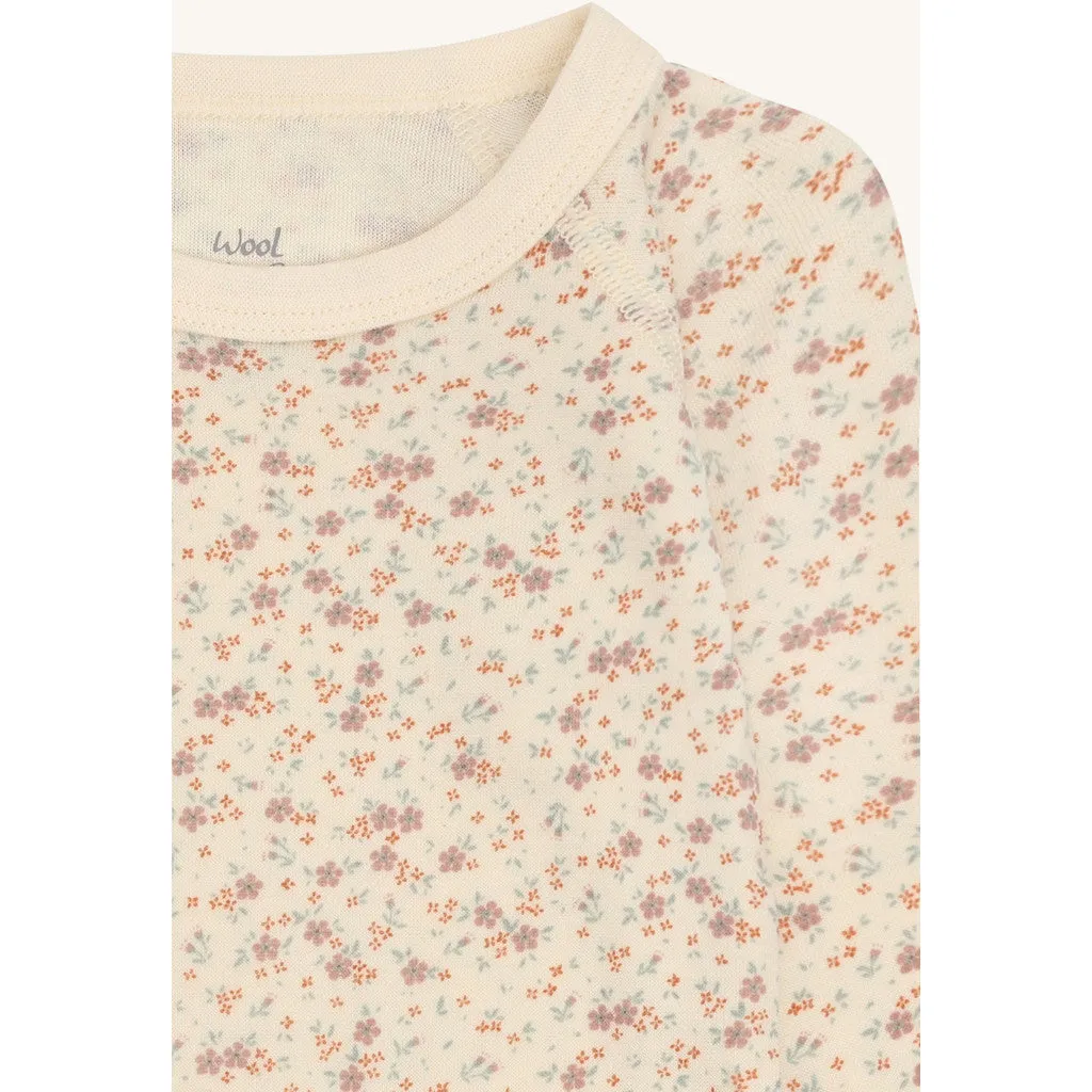 Hust & Claire Baloo Wrap slå-om body Off White uld bambus