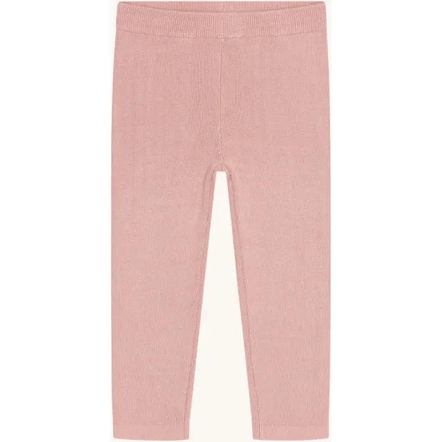 Hust & Claire Lui Knit Rib leggings Dusty Rose bambus