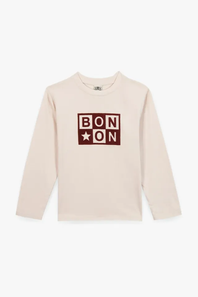 Bonton Taxo T-shirt ecru 6A logo