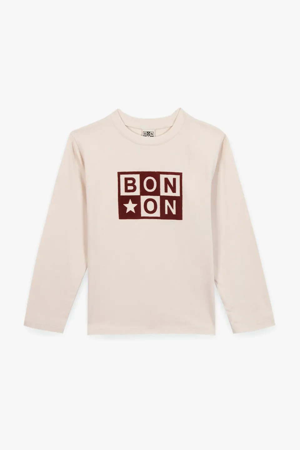 Bonton Taxo T-shirt ecru 6A logo