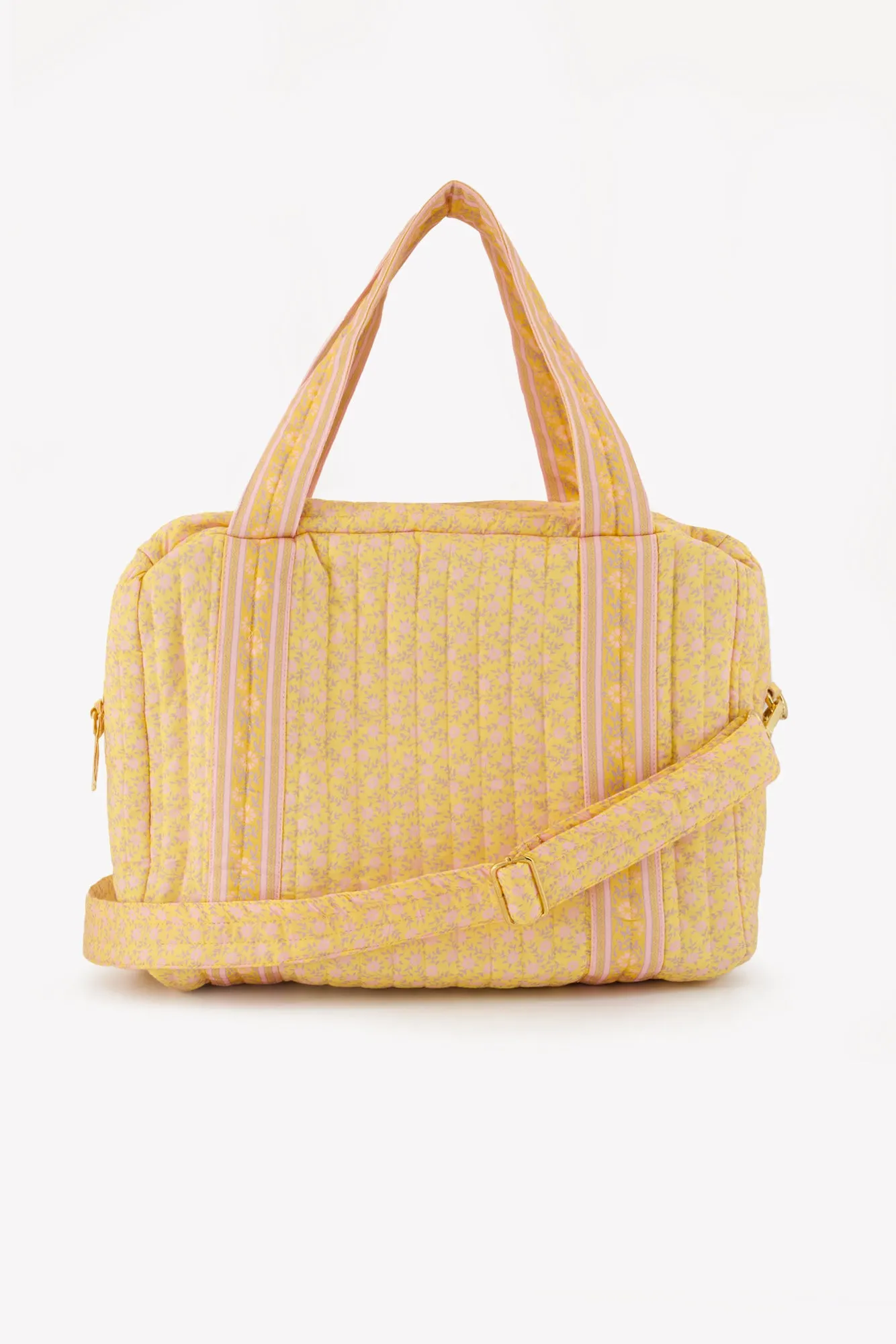 Bonton Vega pusletaske Foulfleur gul bomuld