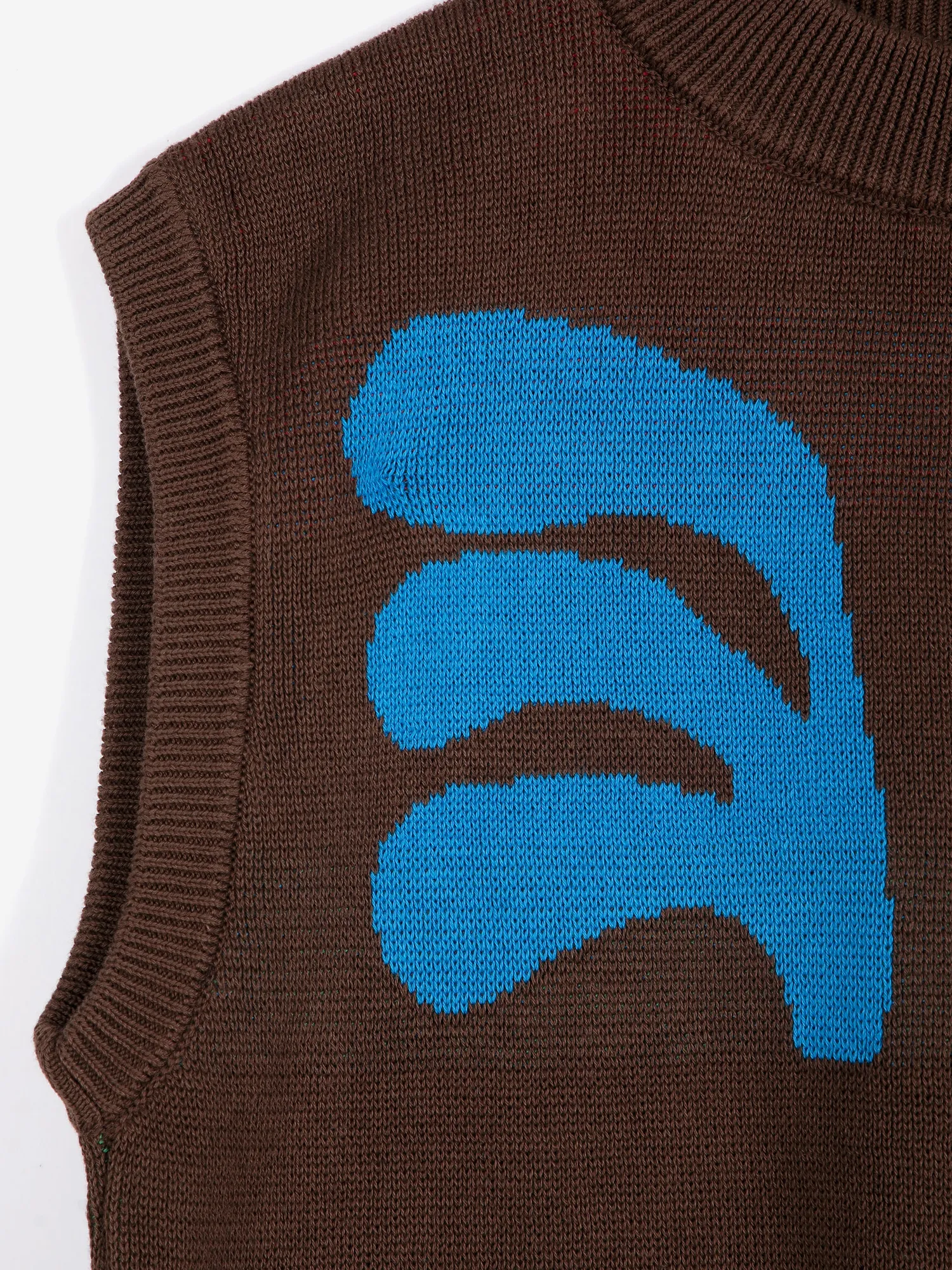 Bobo Choses Plant Seal strikvest XS mørkebrun bomuld