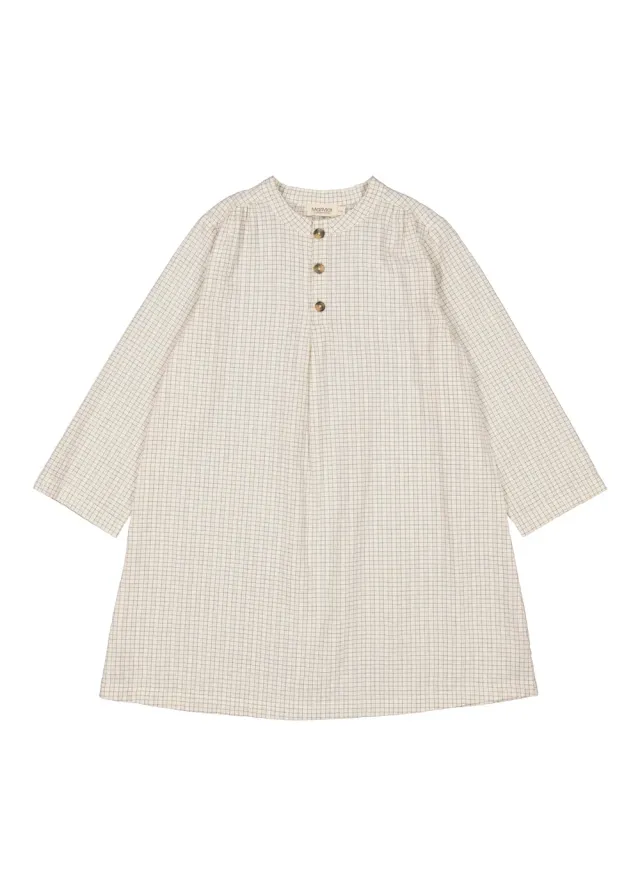 MarMar Pajama Dress natkjole Deep Lake Check ternet