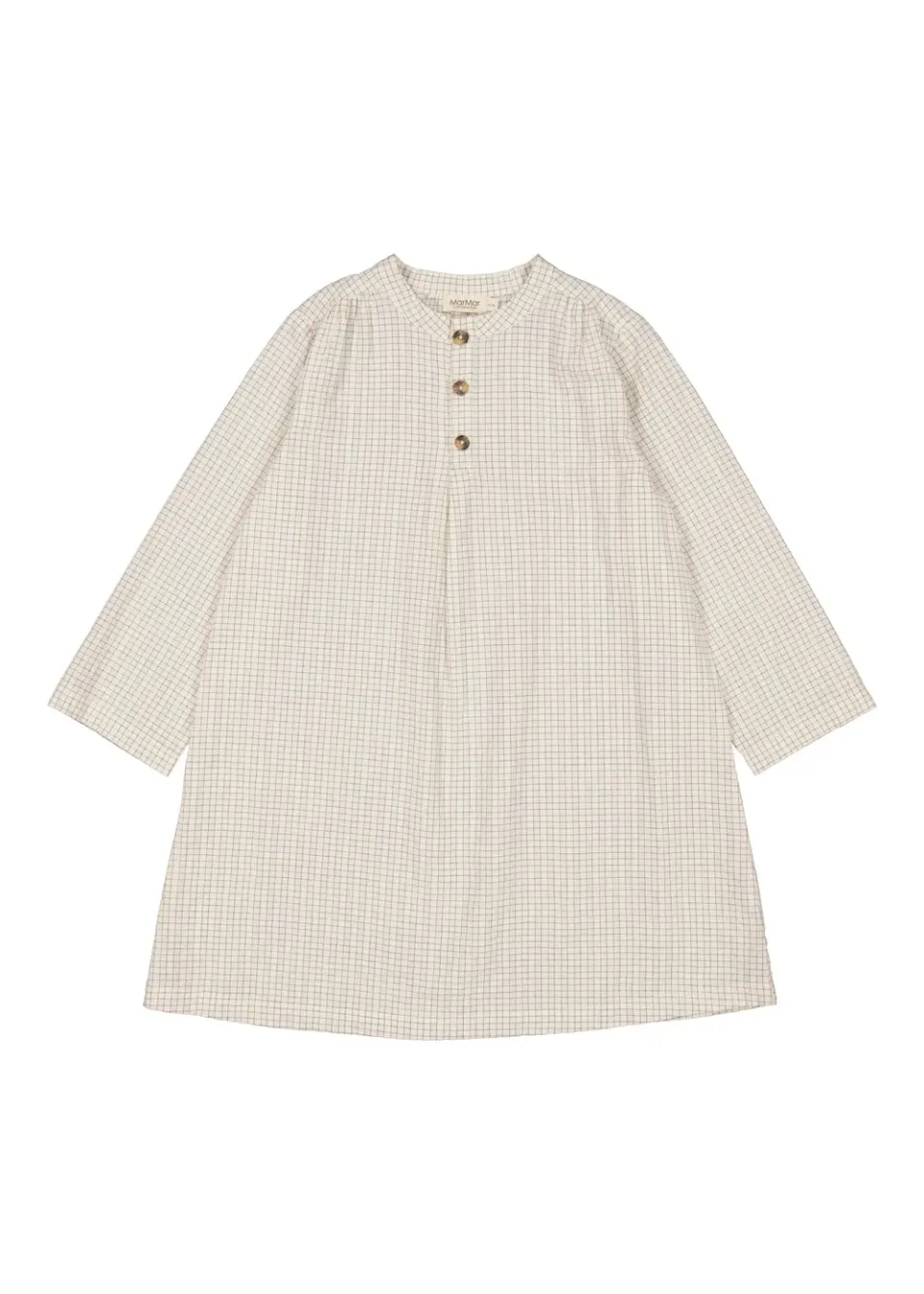 MarMar Pajama Dress natkjole Deep Lake Check ternet