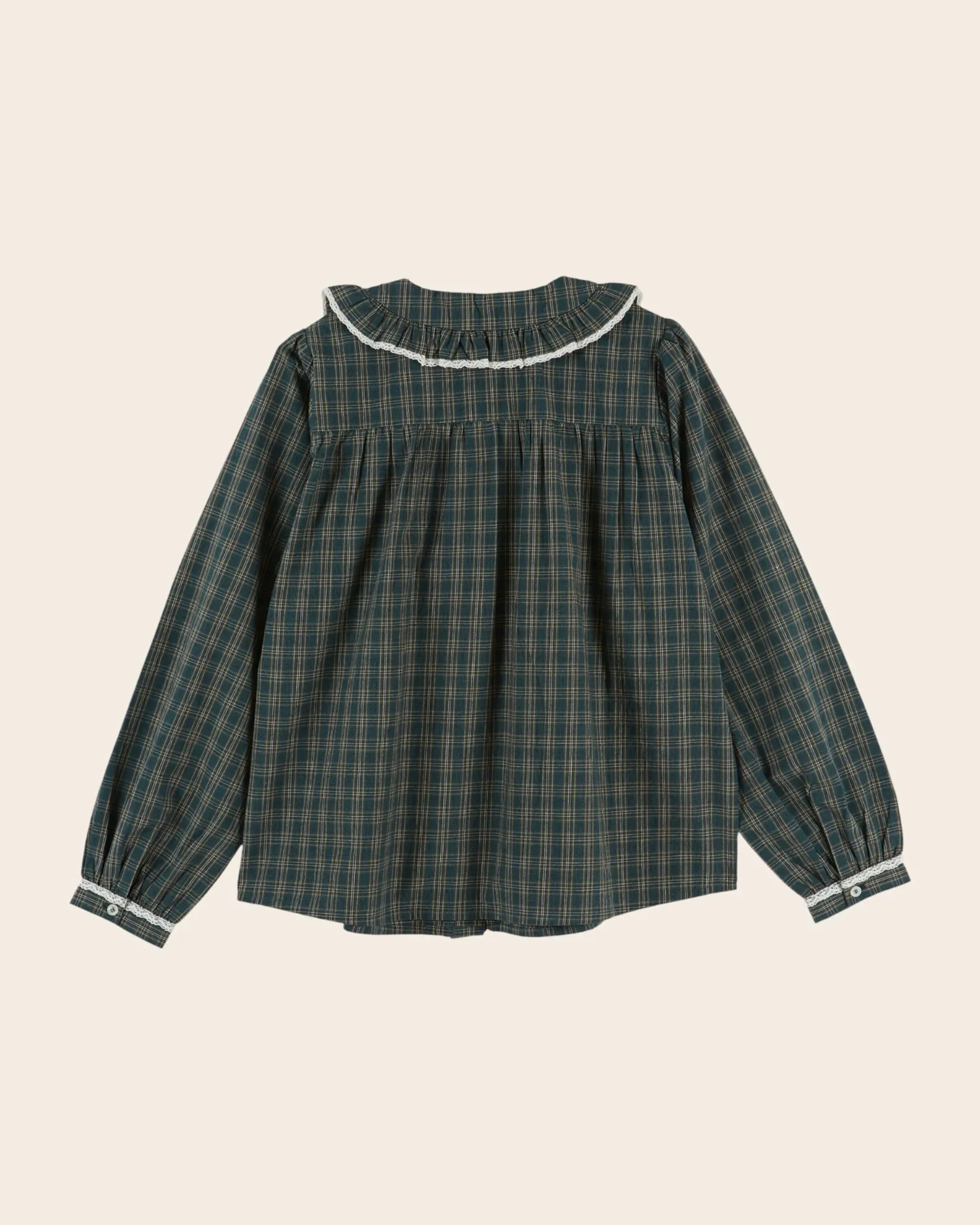 Emile et Ida Blouse Plissée Carreaux bluse grøn XXS-XL