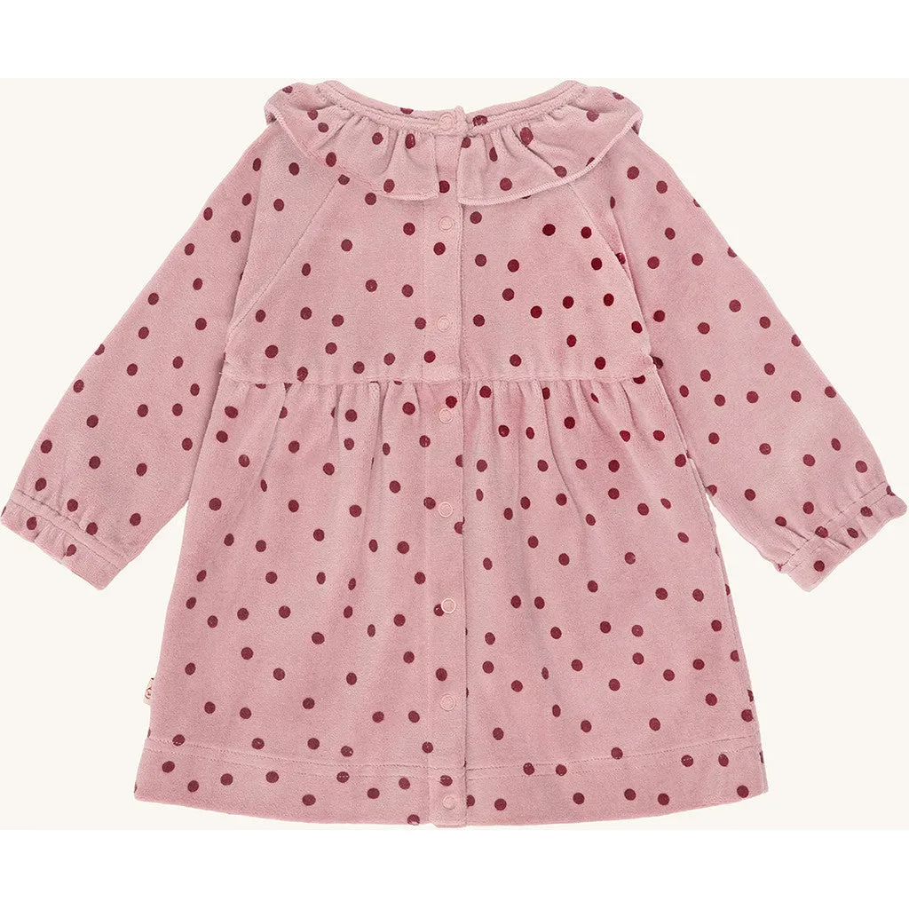 Hust & Claire Kis Dot kjole Heather hjerteprint