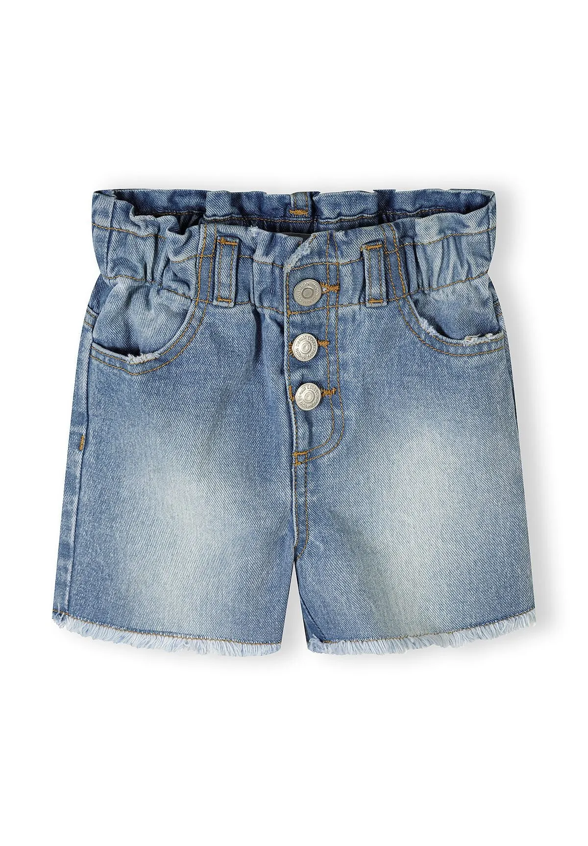 Minoti denim shorts paperbag 2-pak blå 104-172