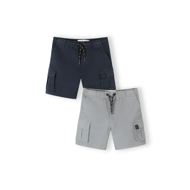 Minoti 44933 Cargoshorts 2-pak til drenge bomuld