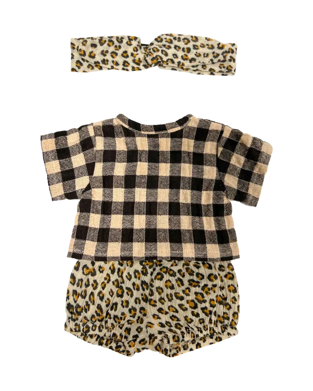 Emile et Ida dukketøj mini leo bloomer sæt