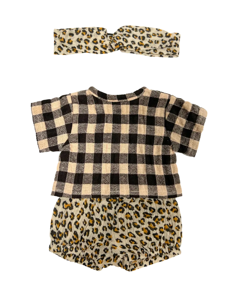 Emile et Ida dukketøj mini leo bloomer sæt