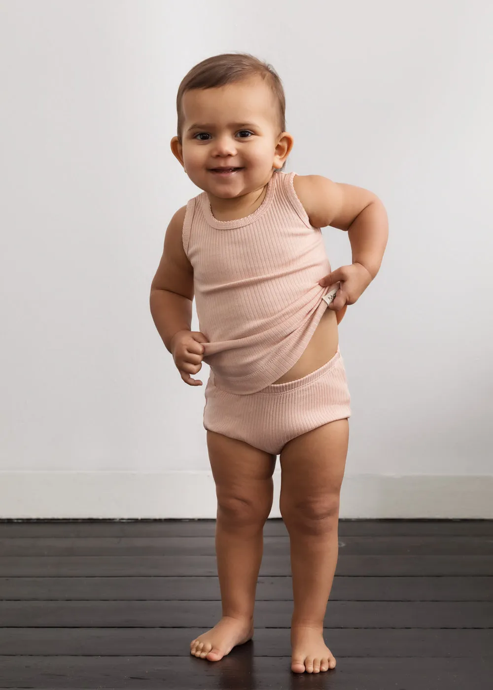 MarMar Baby Sleeveless undertøj Rose 2-pak modal