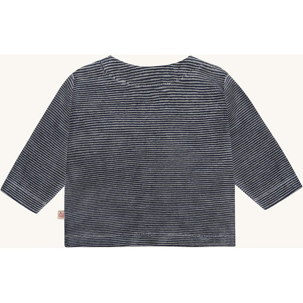 Hust & Claire HCChai Stripe cardigan Blues knapper