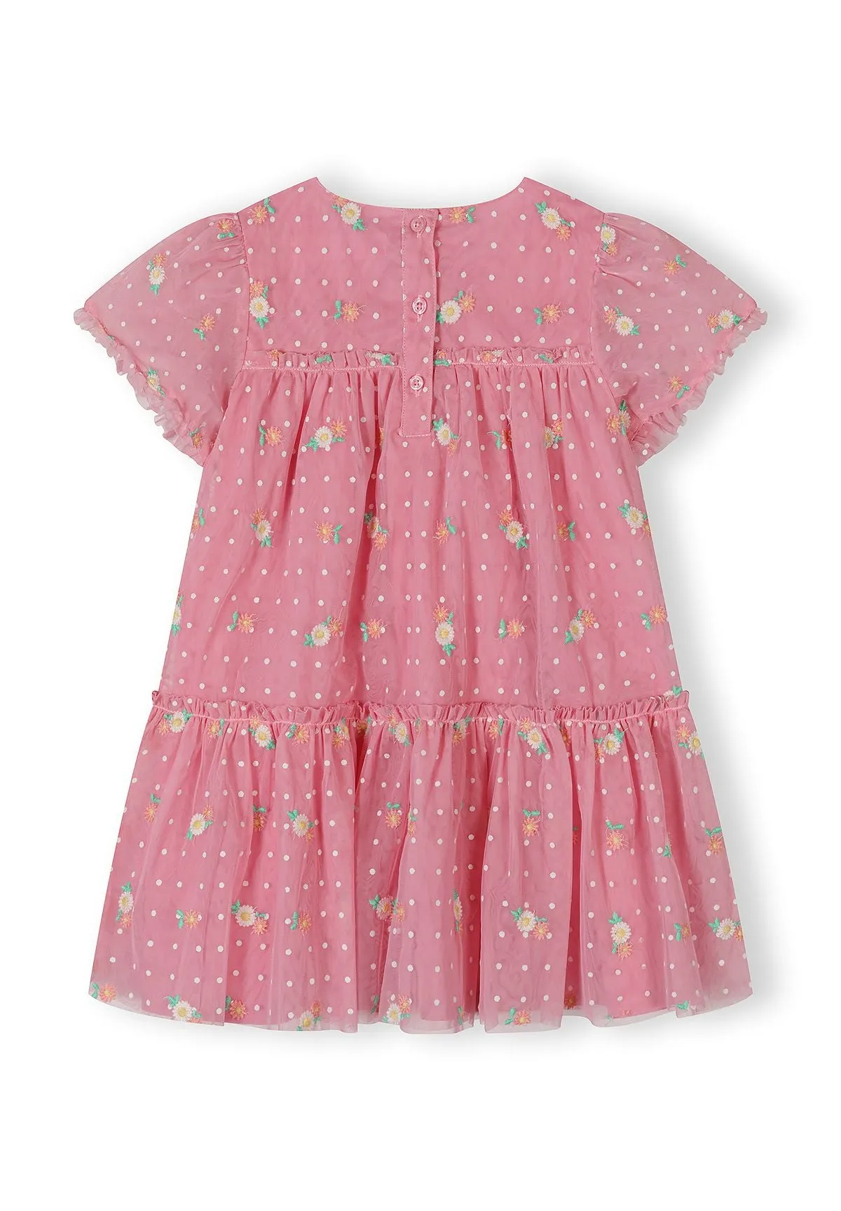 Minoti 44635 tylkjole lyserød blomster pige