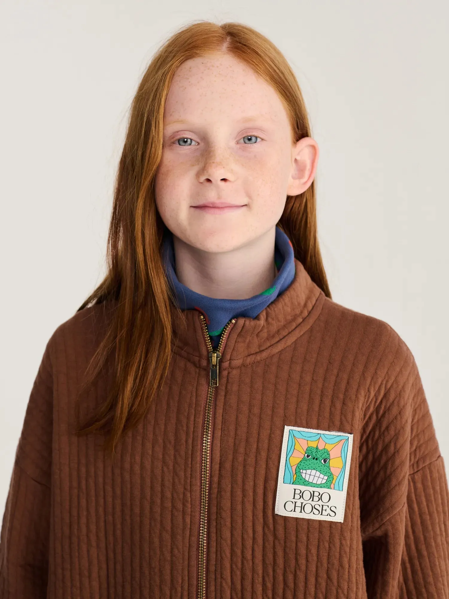 Bobo Choses Beast Tag sweatshirt brun 2-3 år quiltet