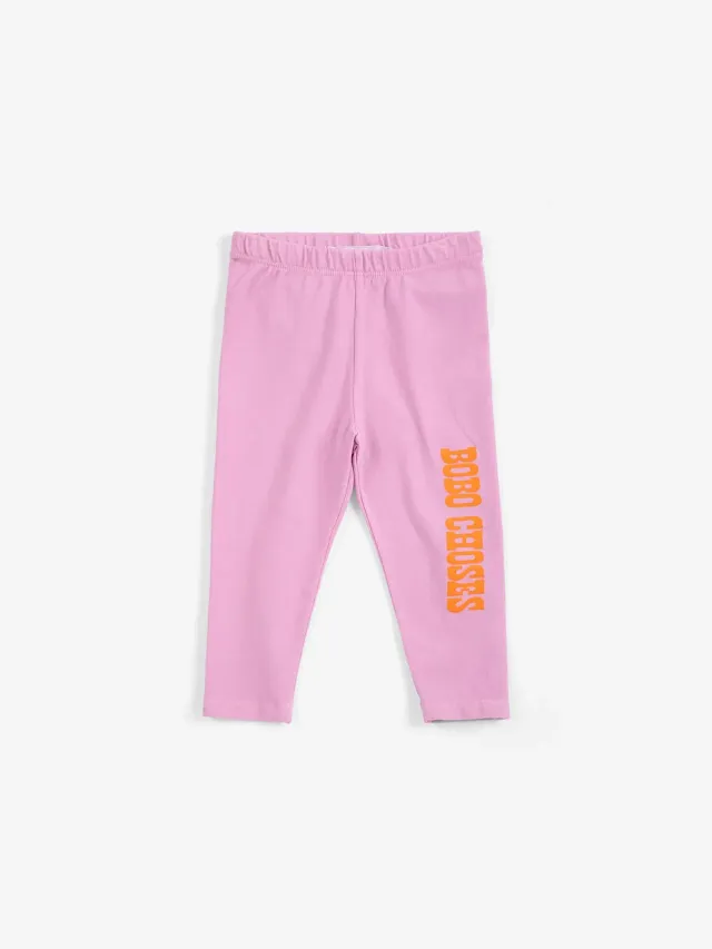 Bobo Choses Pop leggings baby leggings lyserød økologisk 3M