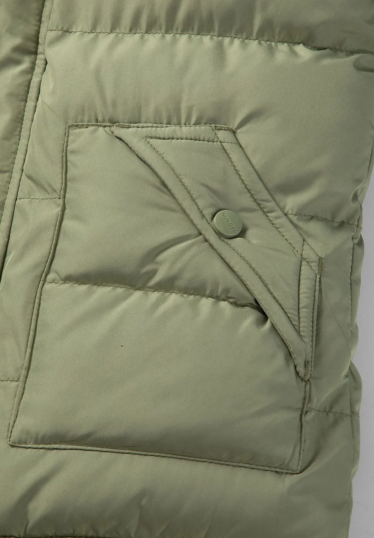 Minoti 45222 parka oliven aftagelig pels drenge