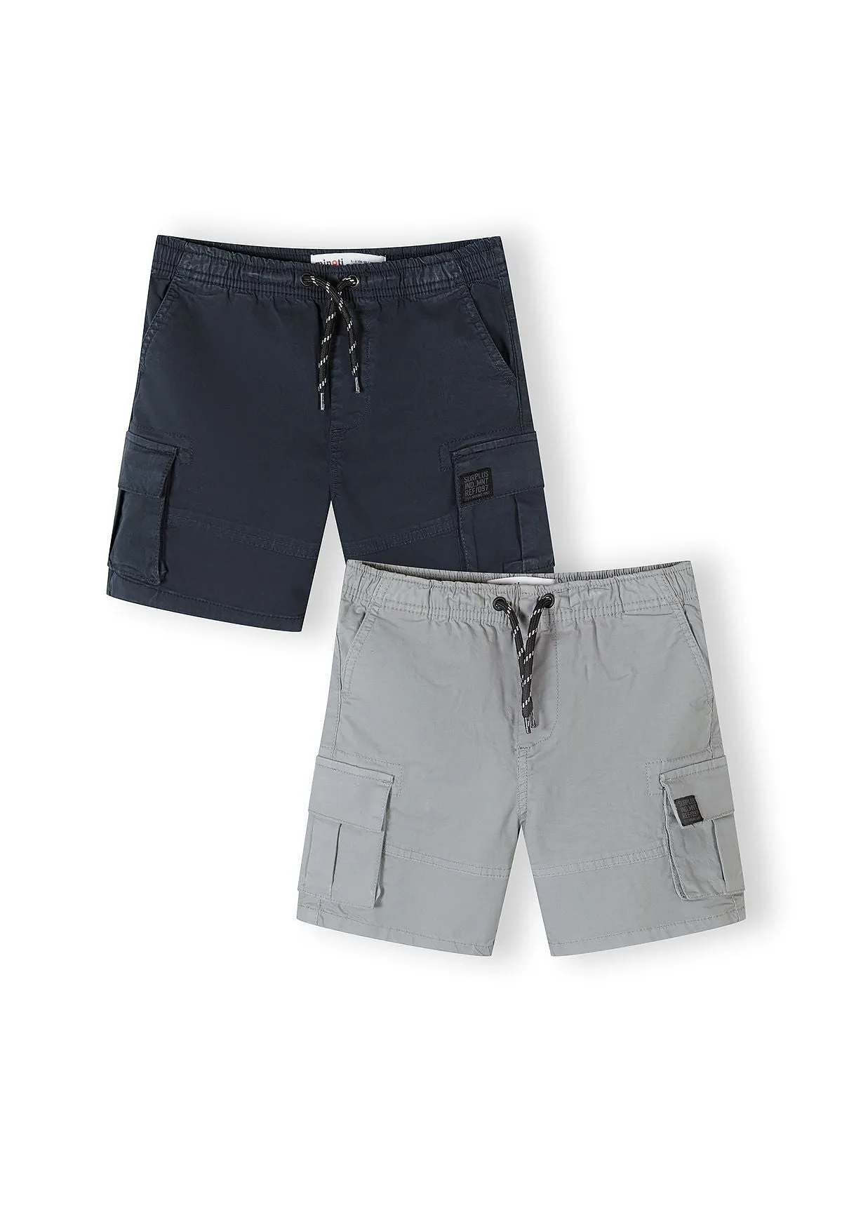 Minoti 44933 Cargoshorts 2-pak til drenge bomuld