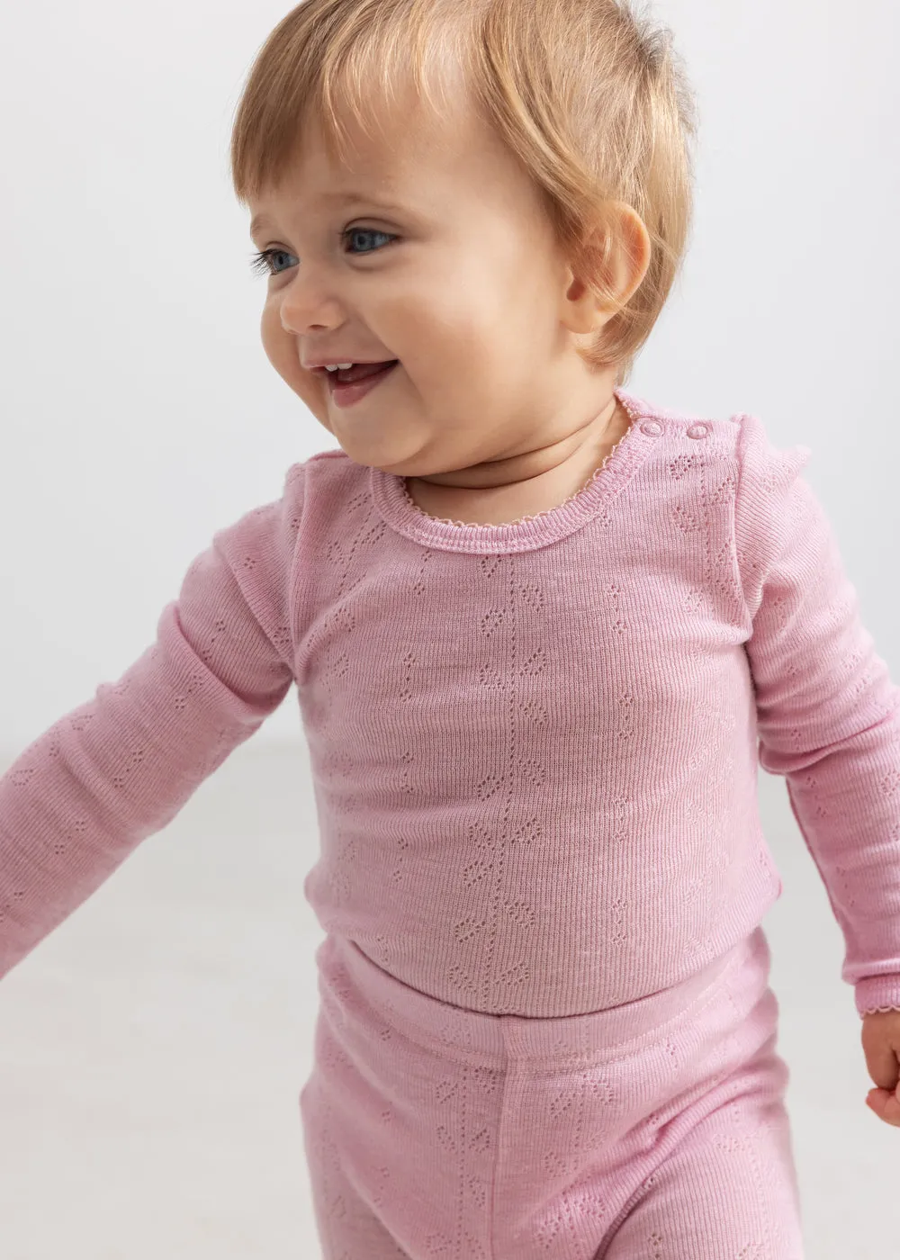 MarMar Benedikte bodystocking Soft Berry uld 56-98