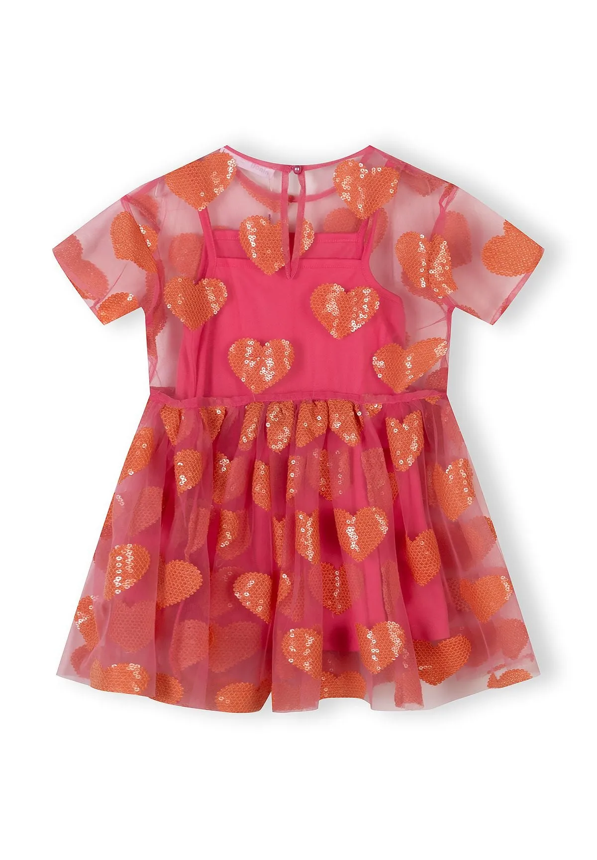 Minoti 44651 tylkjole pige rosa med hjerter