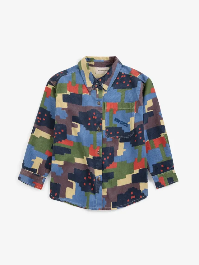Bobo Choses Paint Forest fløjlsskjorte 2-3Y