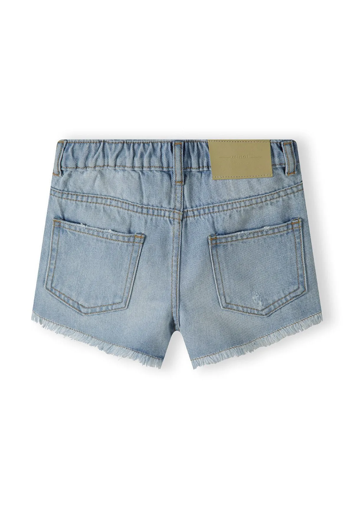 Minoti 42724 jeansshorts til piger lyseblå