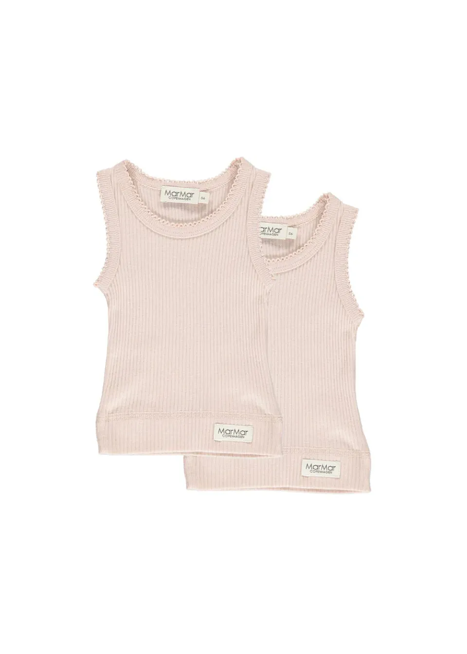 MarMar Baby Sleeveless undertøj Rose 2-pak modal
