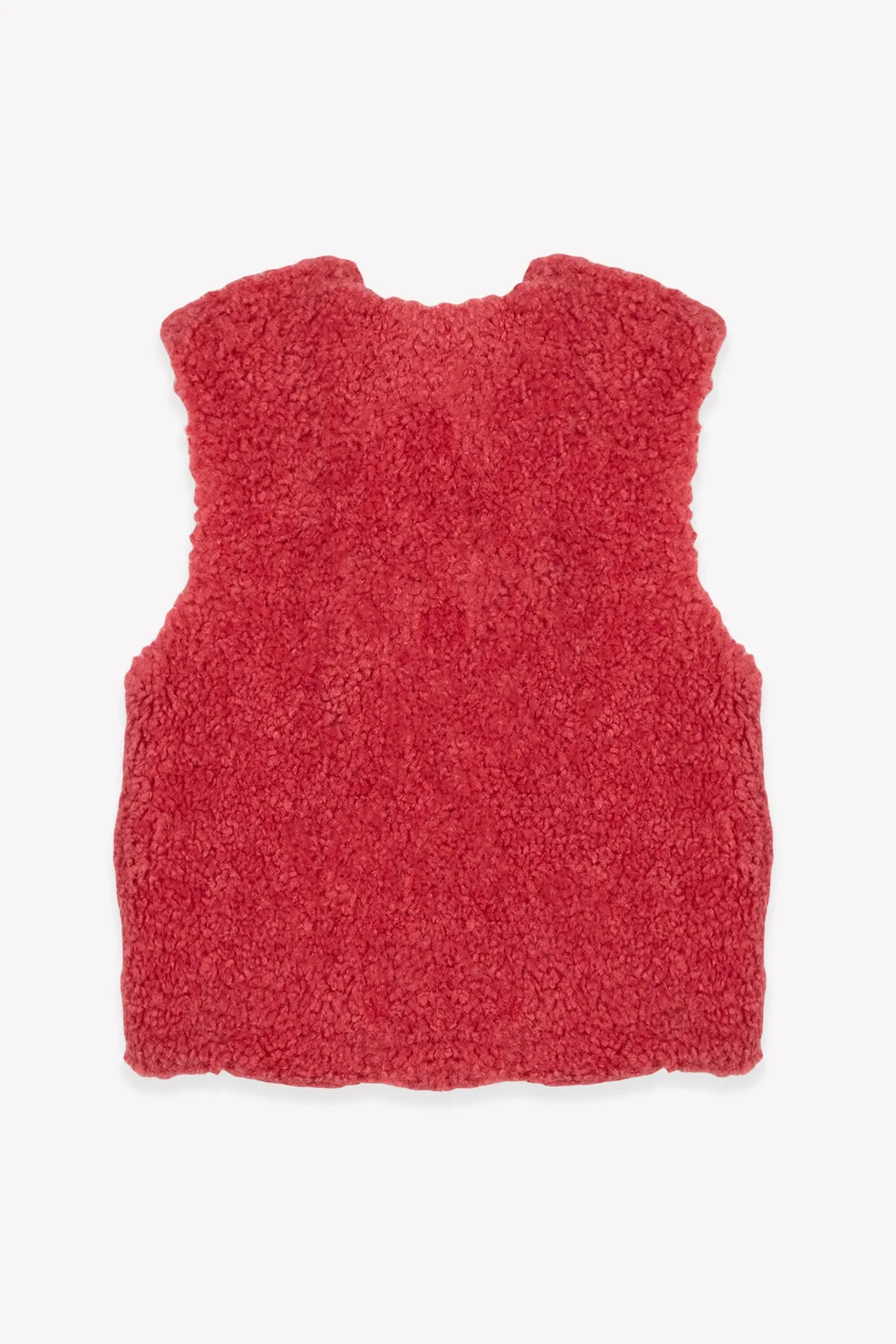 Bonton Beti vest rosa sherpa børn foer
