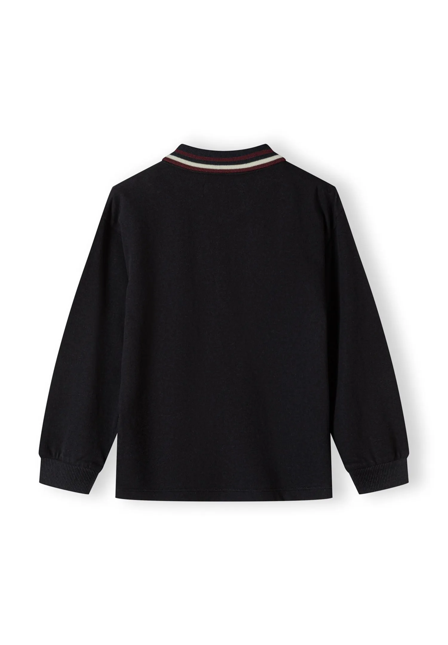Minoti 44286 polo langærmet 2-pak sand sort