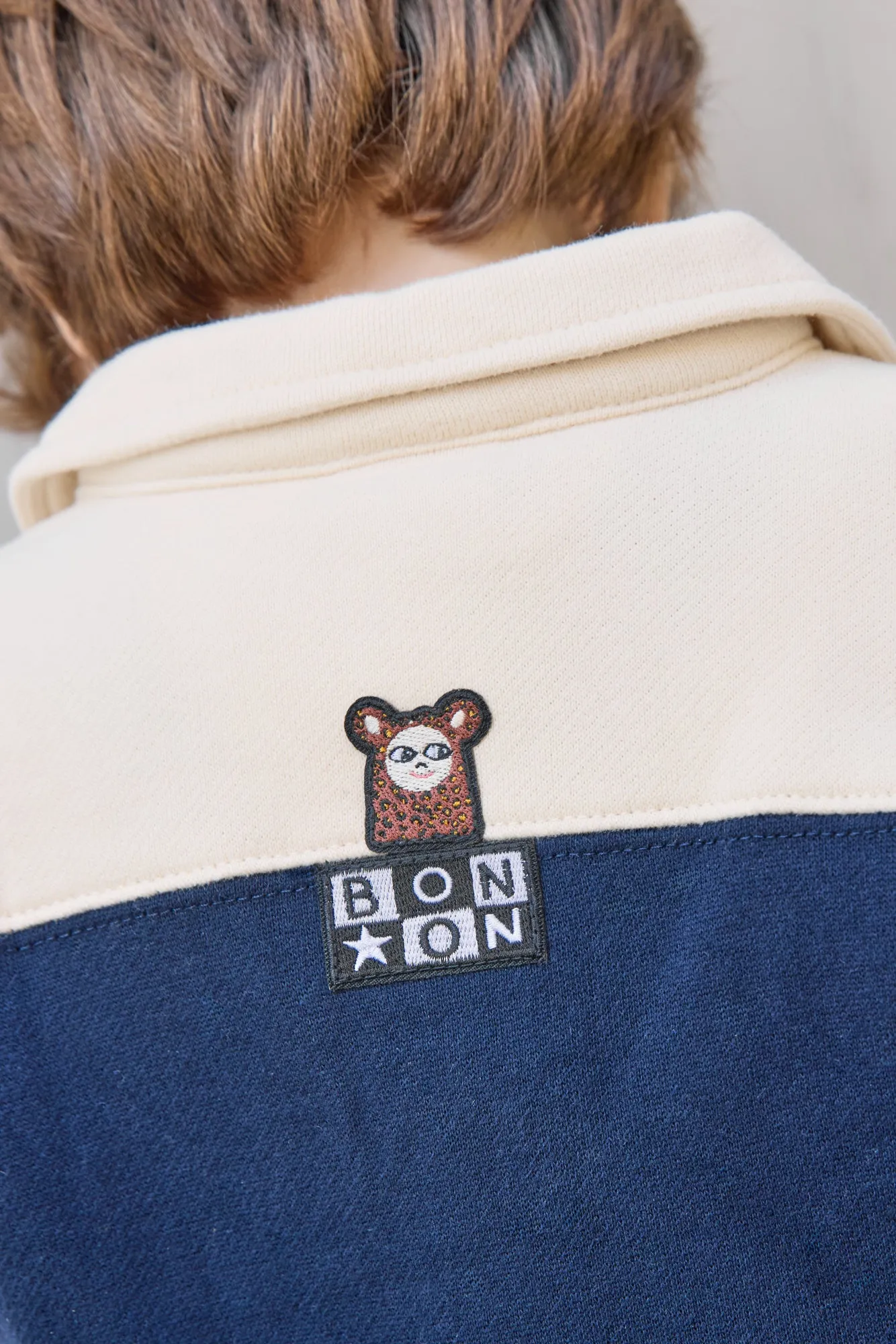 Bonton Prime Navy strikvest stjerne blå bomuld 3M-3Å