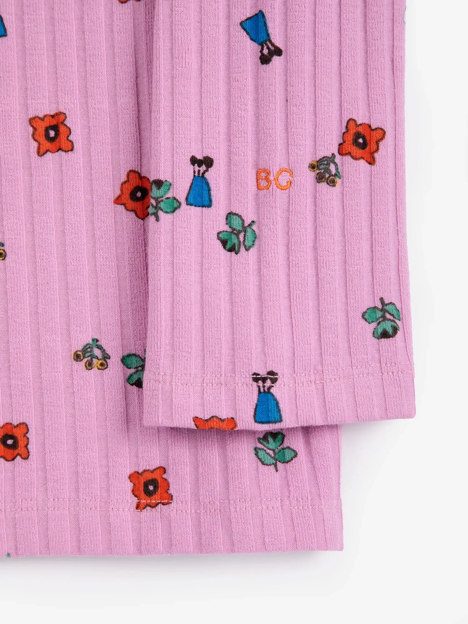 Bobo Choses Blossom T-shirt rullekrave lyserød bomuld