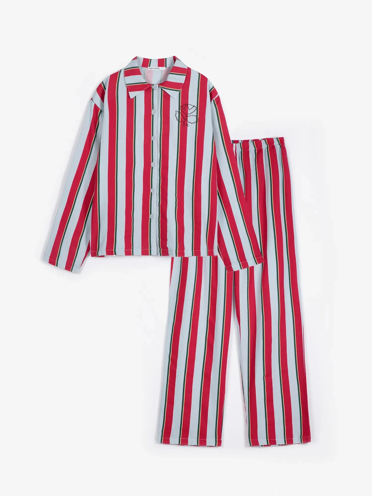 Bobo Choses All About Monsters Striped fluid nattøjssæt XS