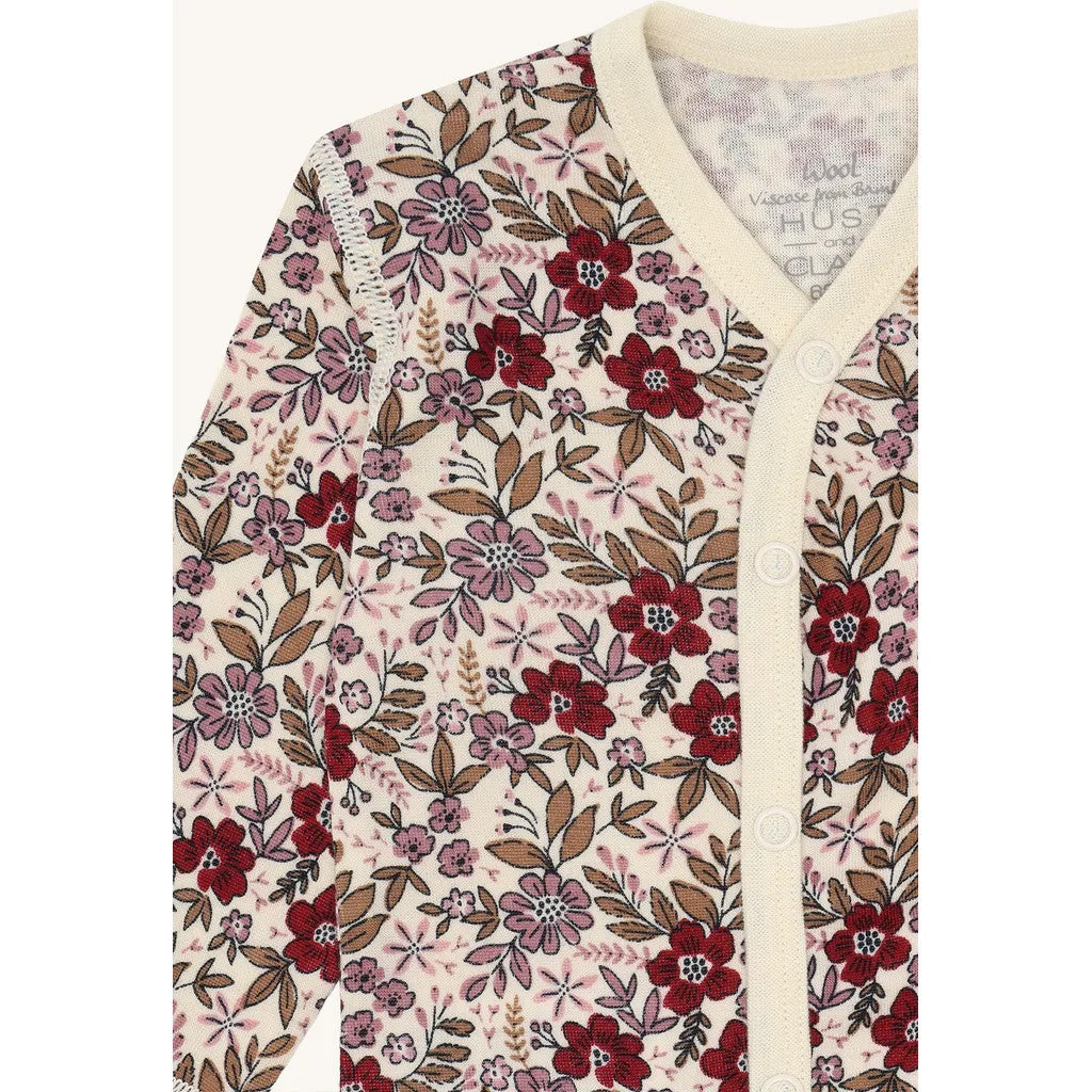 Hust & Claire Manu Flor natdragt Off White uld bambus