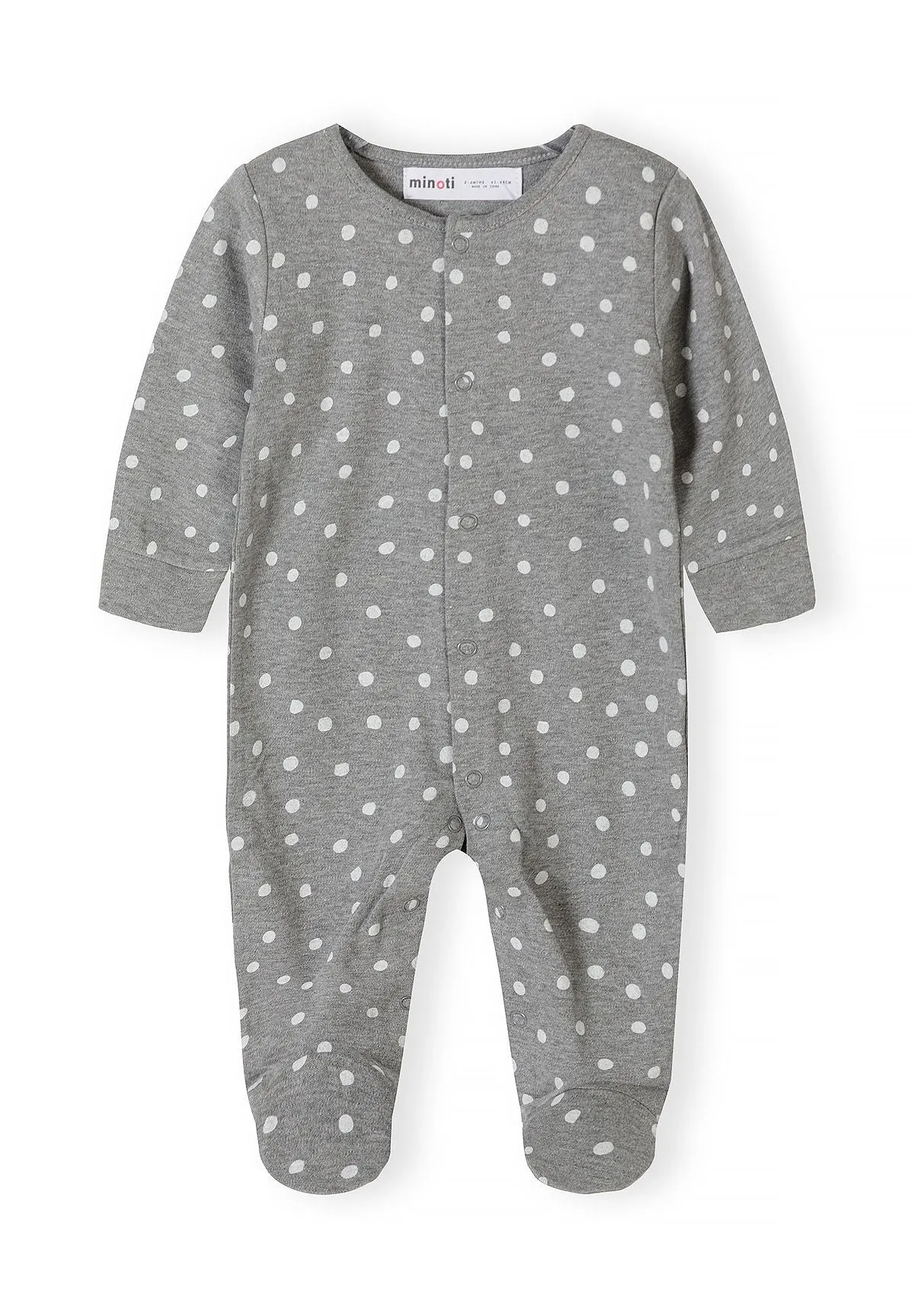 Minoti sparkedragt 3-pak print langærmet baby