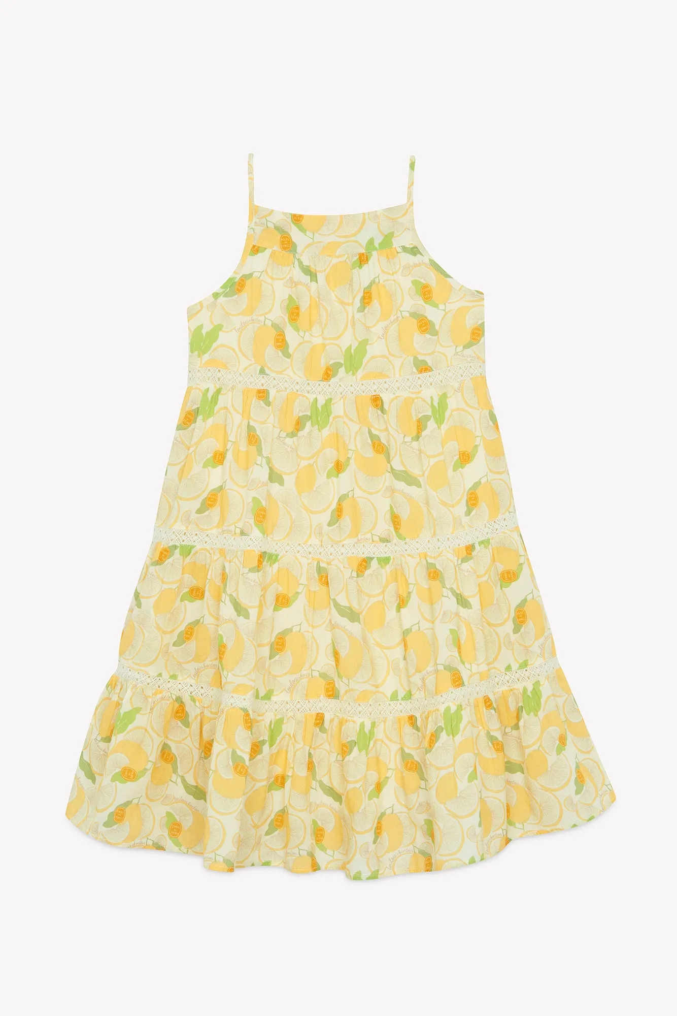 Loulou x Bonton Lypso Limone kjole citron