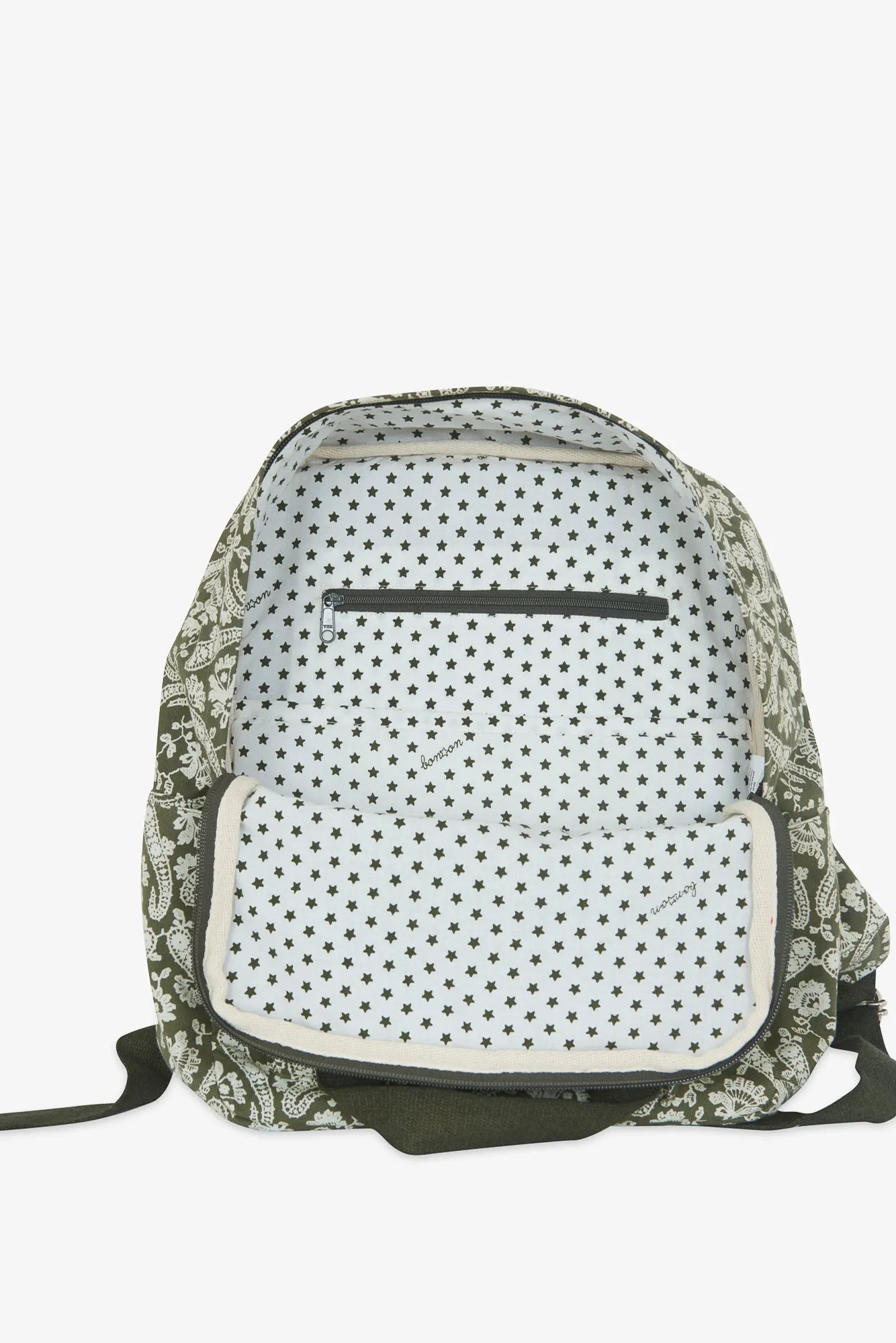 Bonton Bandana rygsæk mørkegrøn bomuld