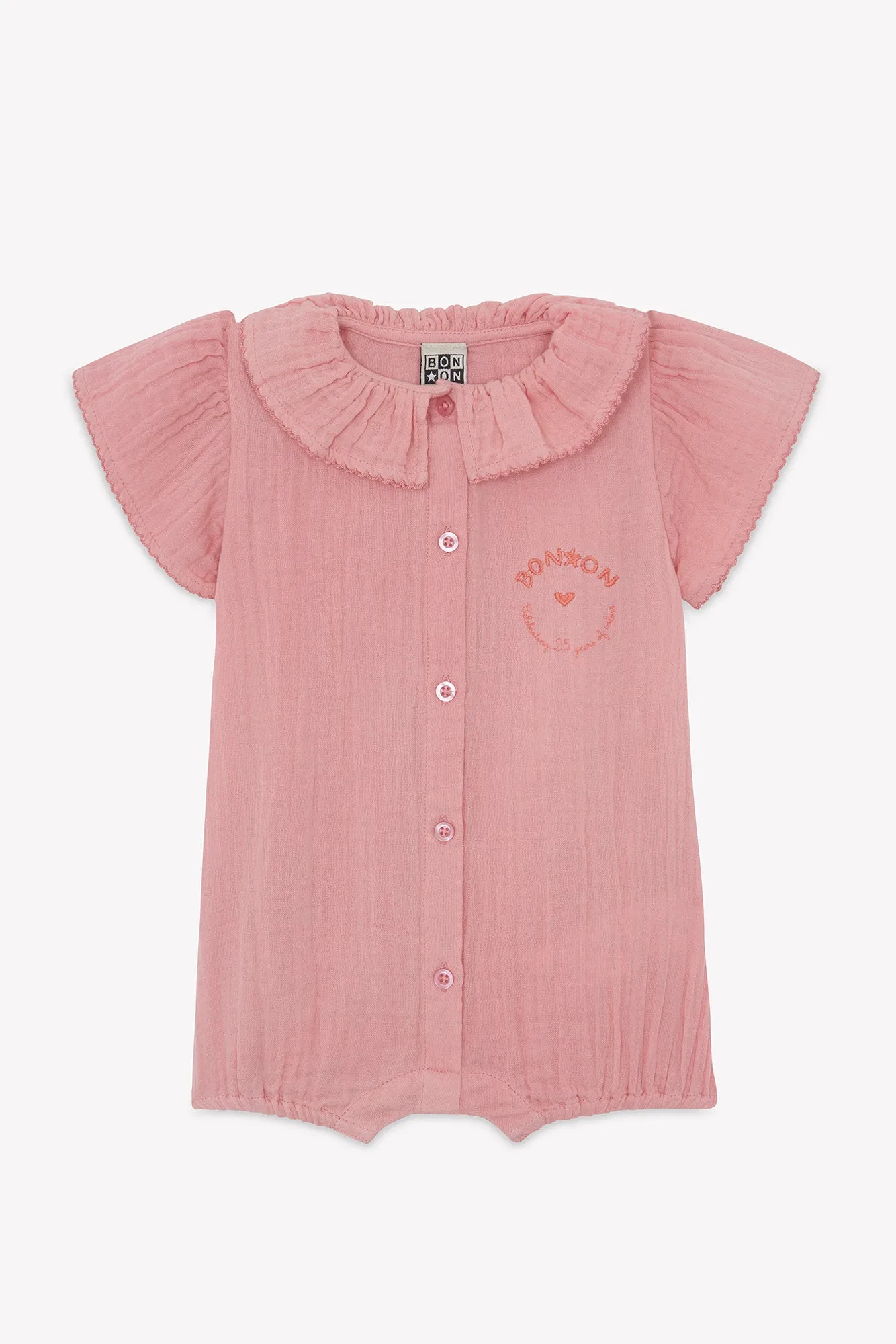Bonton Norma sparkedragt rosa bomuld