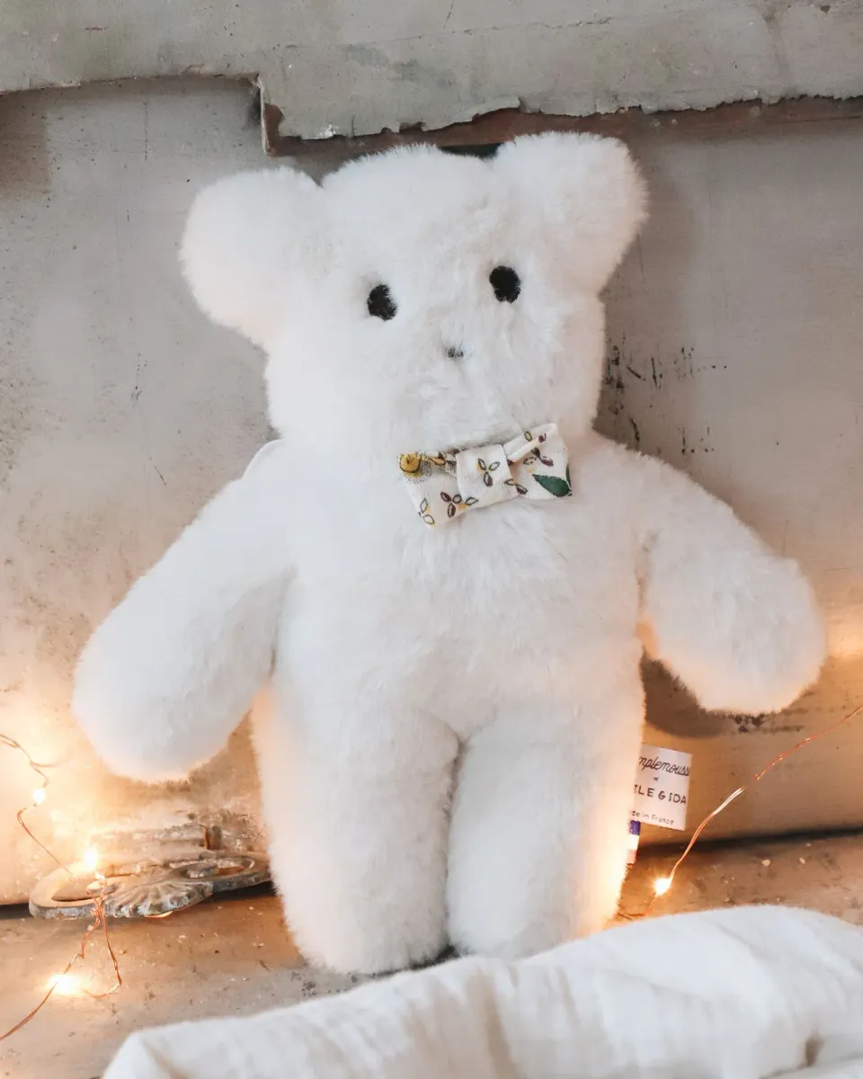Emile et Ida Nounou bamse ecru rangle 20 cm