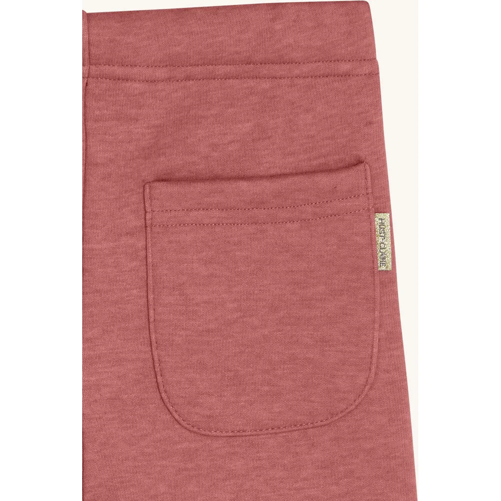 Hust & Claire Lisa Fleece leggings Dry Rose bomuld