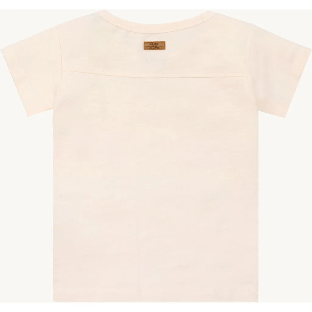 Hust & Claire August Slub T-shirt Ivory økologisk