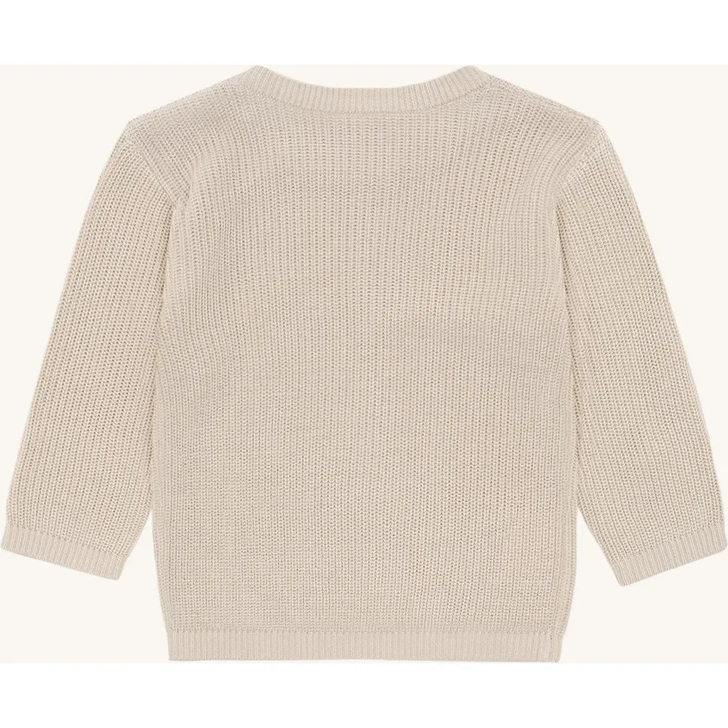 Hust & Claire Pos Knit pullover Sandshell bambus