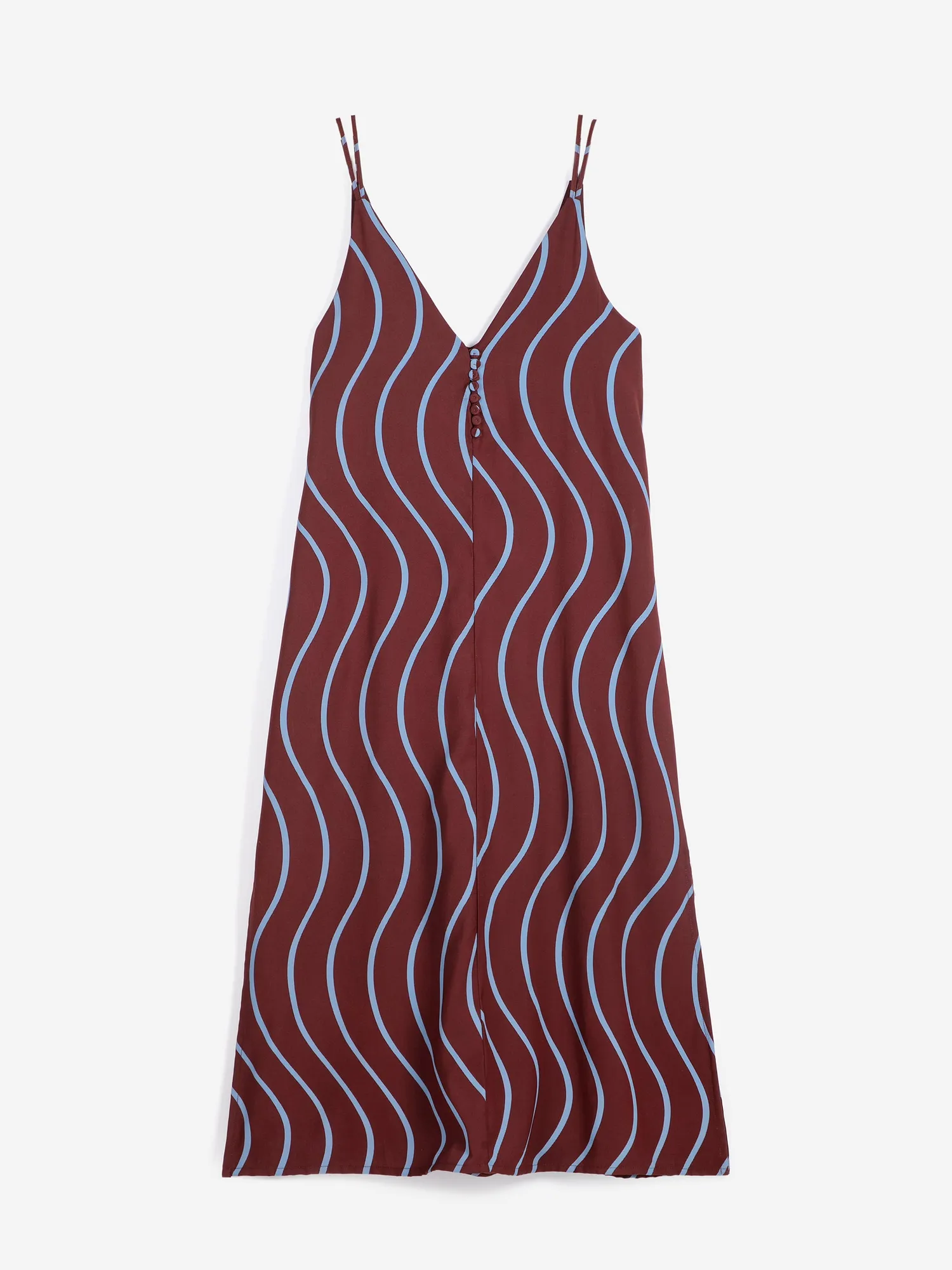 Bobo Choses Psicodelic Stripes fluid kjole bordeaux