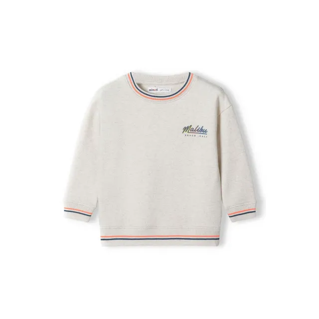 Minoti 38178 sweatshirt dreng beige Malibu bomuld