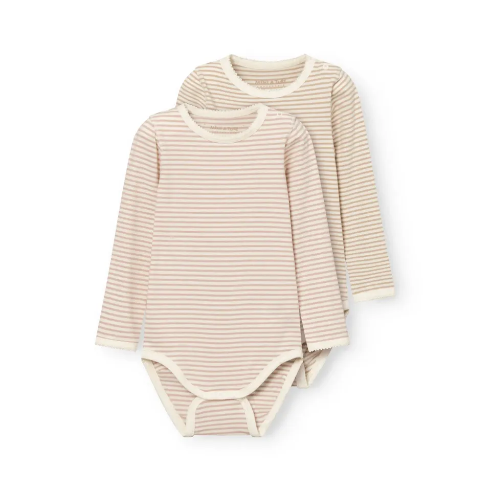 MINI A TURE Matyomina body 2-pak Cloudy rose bomuld