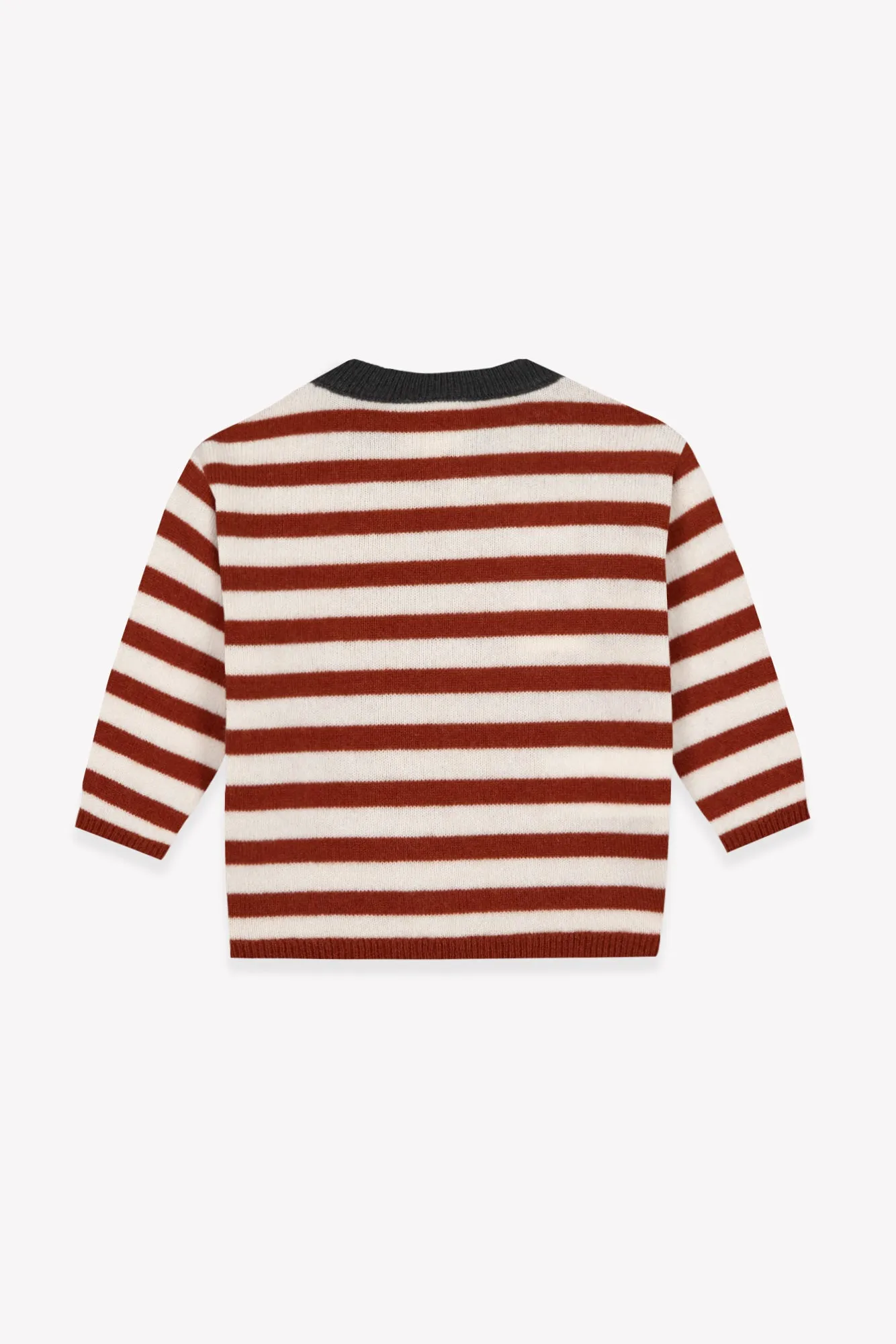 Bonton Pepito Nuts striktrøje stribet beige 3M-3Å