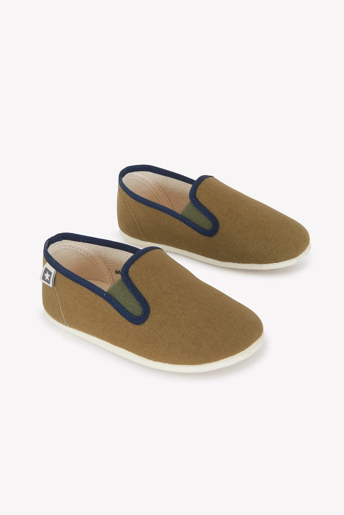 Bonton John hjemmesko kaki clair med elastik