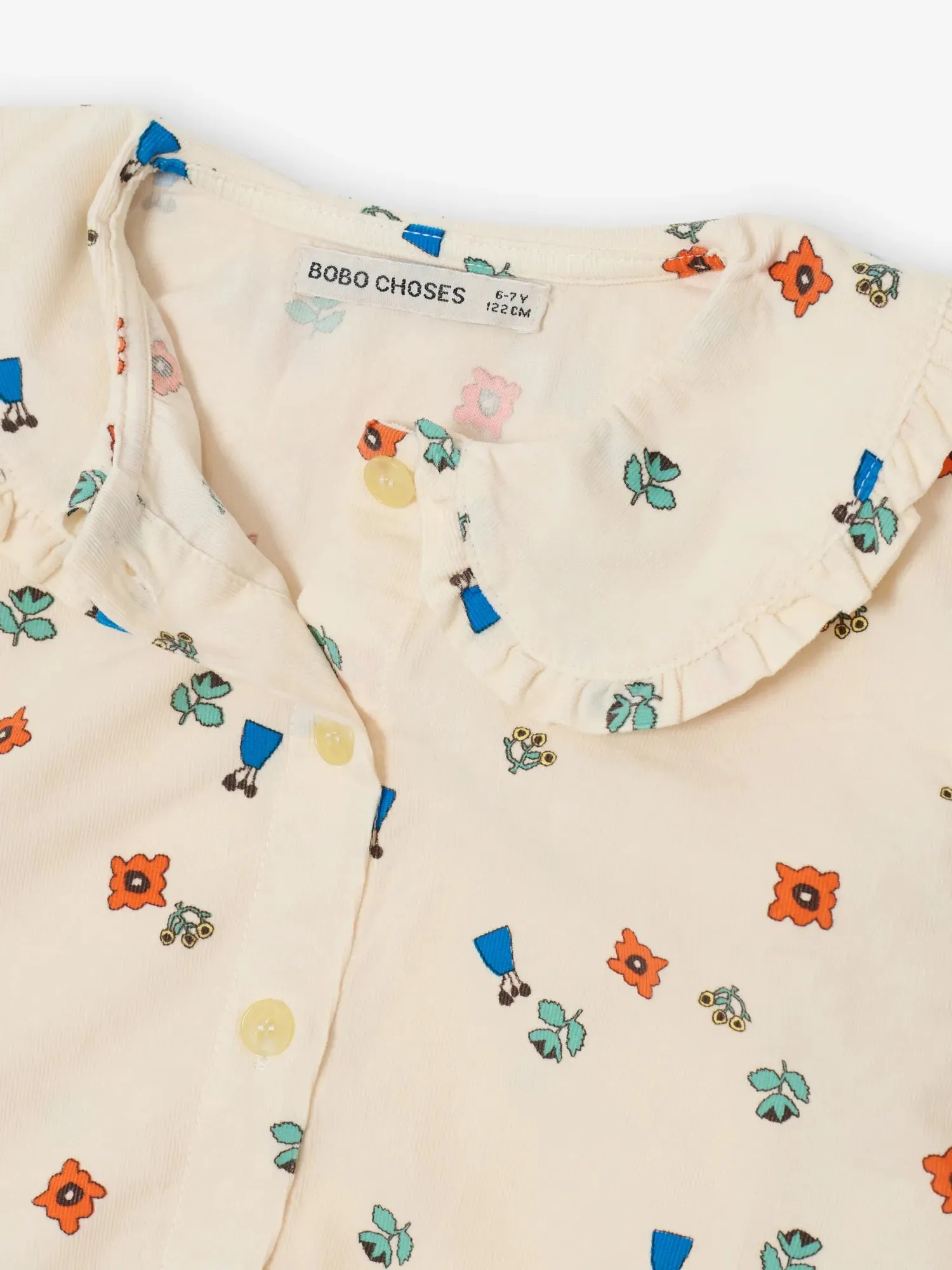 Bobo Choses Blossom blouse offwhite 4-5Y økologisk