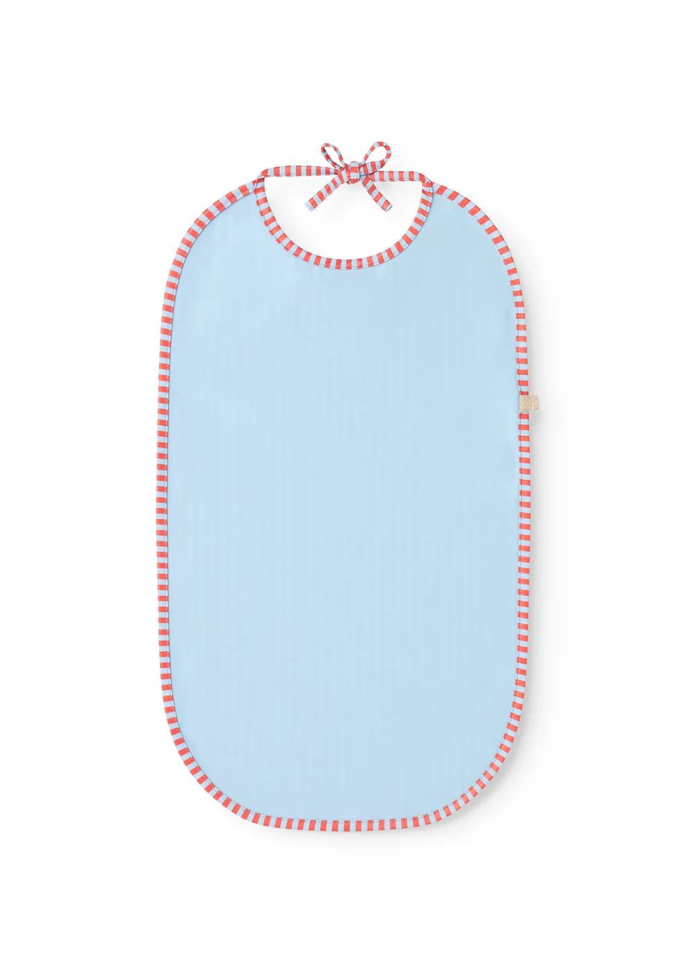MarMar Bib Long hagesmæk Blue Red Stripes vandafvisende