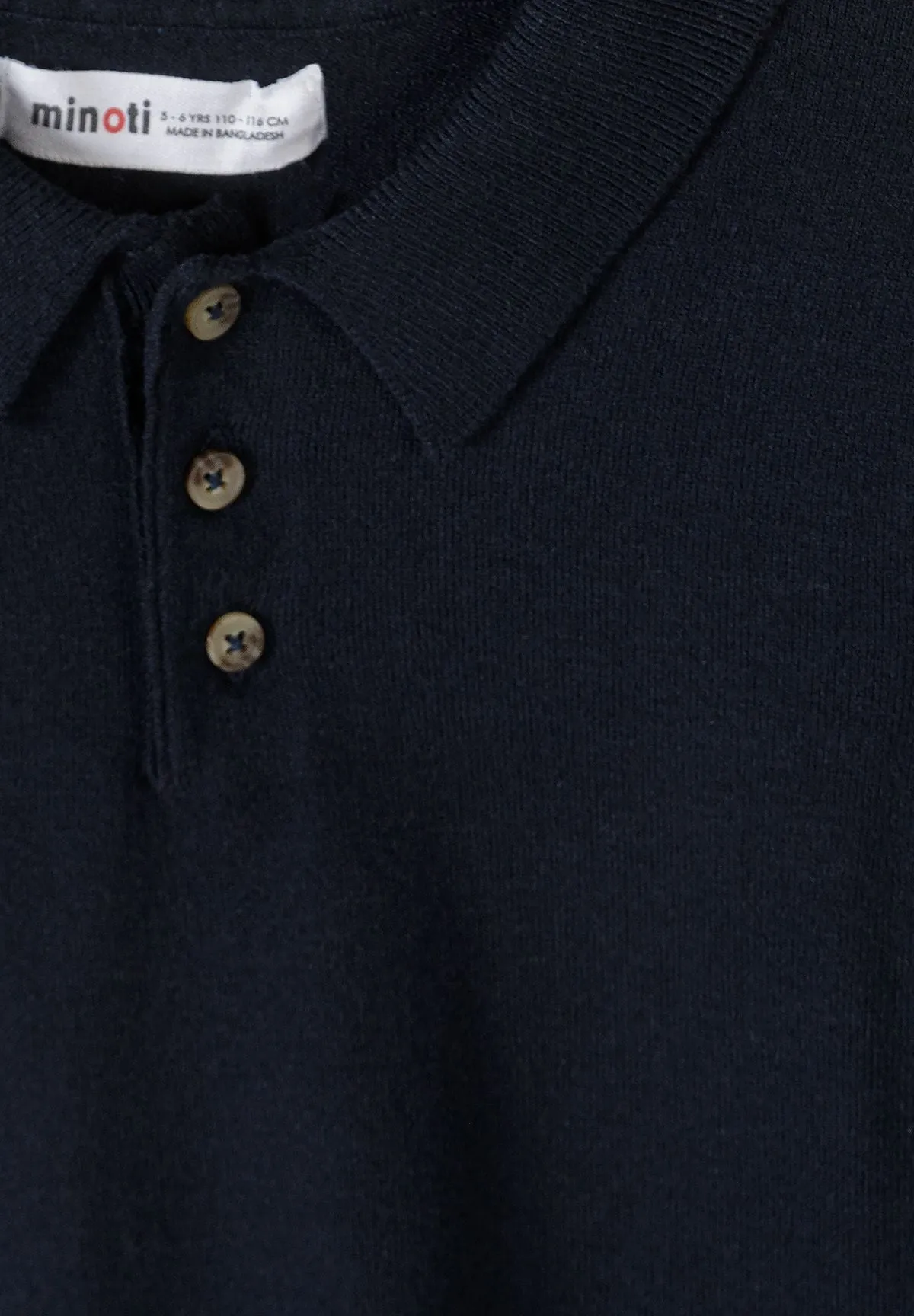 Minoti 45570 sweater navy polokrave til drenge